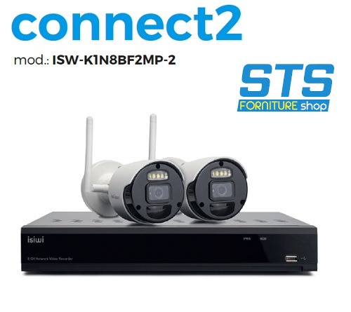 Kit TVCC Wifi 8 Canali 2Mp + 2 Bullet Wifi